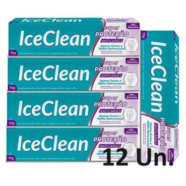 Imagem de Pasta De Dentes Ice Clean Menta 70G Kit C/ 12 Un.