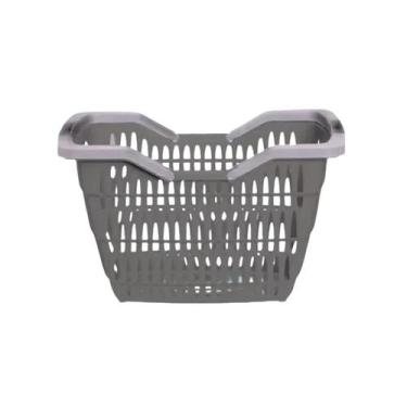 Imagem de Cesto Supermercado Organizador 12 Litros Reforçado Compras Empilhável 