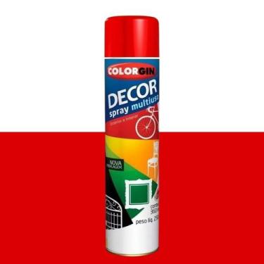 Imagem de Spray Decor Multiuso Colorgin 360ml, Vermelho