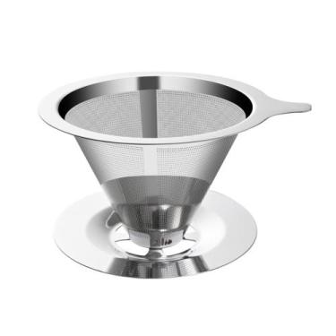 Imagem de Coador De Café Inox Filtro De Café Inox Reutilizável Tam 102 - RALEO