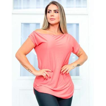 Imagem de Blusa Fitness Feminina Dry Fit Ombro Só Seca Rápido para Academia e Ex