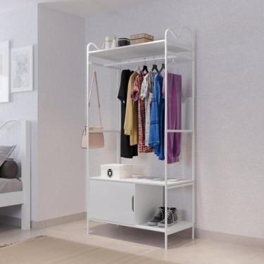 Imagem de Closet Aberto em Mdf 1 Porta 90x192cm Oasis - Art Panta