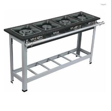 Imagem de Fogão 4 Bocas c/ Pé Baixa Pressão Luxo 30x30 Perfil 6,5 2QD 2QS Metalm