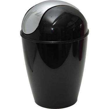 Imagem de Lixeira Basculante Plástico 14L - Bene Casa, Preto