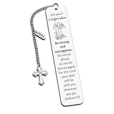 Imagem de Presentes de confirmação para adolescentes e meninos – Presente de Dia dos Pais Cristão 2024 Presentes de Patrocinador de Confirmação para Mulheres Homens Batismo Cristão Páscoa Versículo da Bíblia