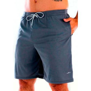 Imagem de  Short Bermuda Masculina Adulto Cinza Calção Esportivo Elite Original 