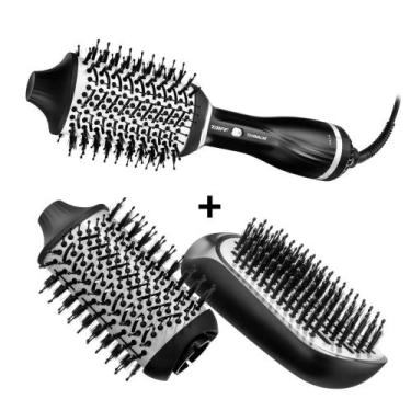 Imagem de Kit Taiff Tourmaline Escova Secadora 1200w 127v + Refil Oval e Raquete