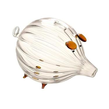 Imagem de ＫＬＫＣＭＳ Cofrinho de vidro de 7x4,7 polegadas, caixa de dinheiro, economia de dinheiro, adorável, dia dos namorados, ornamento, design de listras para quarto,