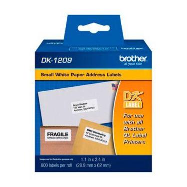 Imagem de Etiqueta Brother DK-1209 Pré-Cortada 29x62mm - Brother P-touch
