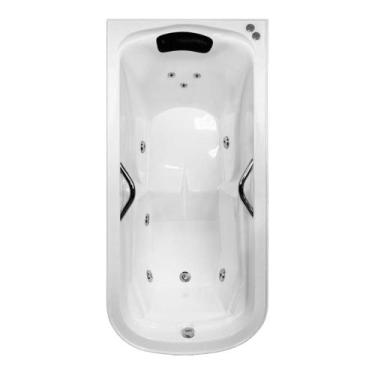 Imagem de Banheira Retangular Niterói COMPLETA com hidro em acrílico - Brasil Ba