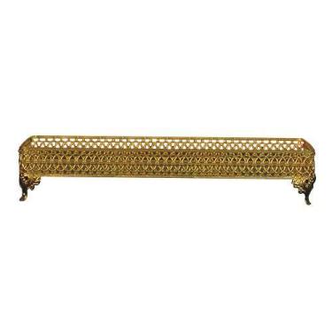 Imagem de Bandeja Retangular Dourado -7x40x14cm - Bandeja de Luxo para Decoração