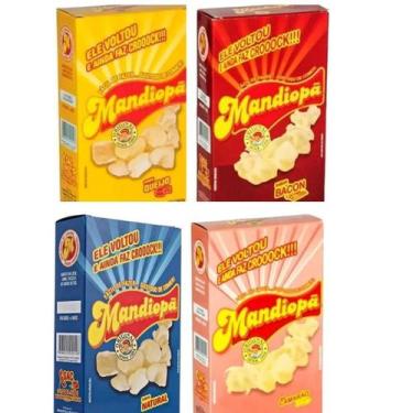 Imagem de Mandiopã kit c/4 Queijo Bacon Natura e Camarão 80 Gramas cada Mandiopa