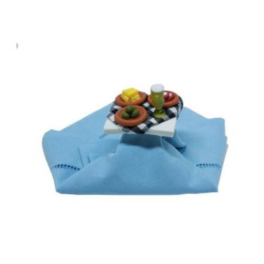 Imagem de Anel Porta Guardanapo Biscuit Boteco com Taça de Chopp 5 x 5cm - M&G D