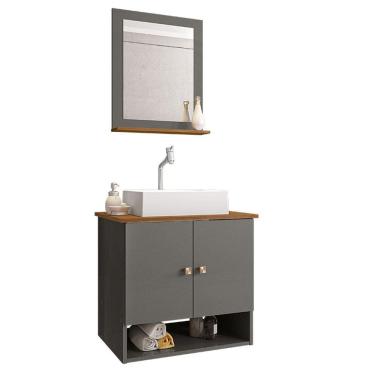 Imagem de Gabinete Banheiro Deli Cuba Torino Bco Torneira DL08 Val ABS