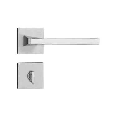 Imagem de Fechadura Pado Zamac Banheiro Karli 55mm, Cromo acetinado