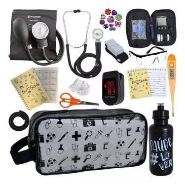 Imagem de Kit De Enfermagem Completo Medidor Glicose Aparelho Pressao - P.A. MED