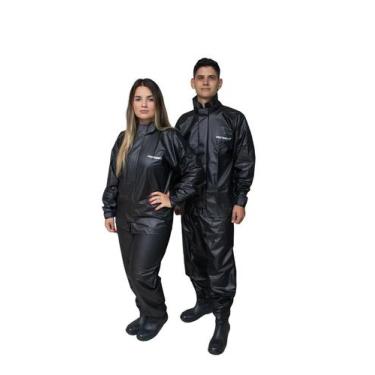 Imagem de Capa De Chuva Moto Motoqueiro Pioneira PVC Pop Unissex Gola, XG