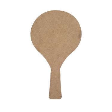 Imagem de Par de Raquete para Tênis de Mesa Recortado a Laser 24,5x13 Mdf Madeir