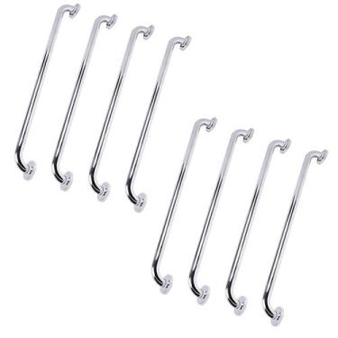 Imagem de Barra de Apoio 70cm Inox Kit 8 Unidades Gestante Criança Idoso Banheir