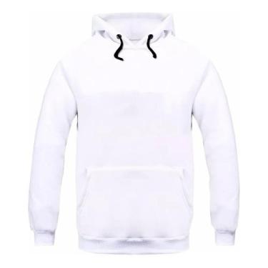 Imagem de Blusa Moletom de Frio Inverno Agasalho - Shelle, Branco, P