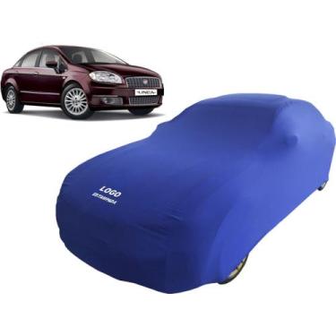 Imagem de Capa Para Carro De Tecido Lycra Fiat Linea Anti-risco - Mz, Azul