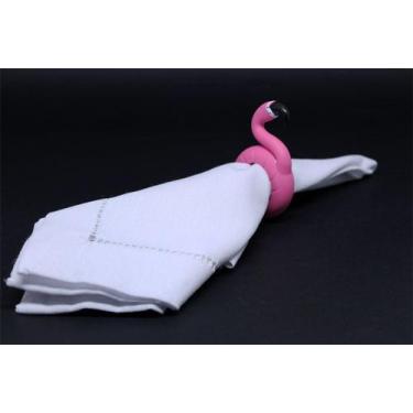 Imagem de Anel Porta Guardanapo Biscuit Flamingo Pink - M&G Decor