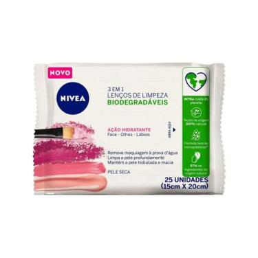 Imagem de Lencos de Limpeza Demaquilante Nivea 3 Em 1 Acao Hidratante 25 Unidade