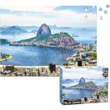 Imagem de Quebra-cabeca cartonado rio de janeiro 1000 pecas pais e filhos