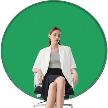 Imagem de Chroma key, Fundo Fotografico, Tela Verde Portátil Diâmetro Chroma Key 143 cm Dobrável Dupla Face com Bolsa, Fundo Verde para Jogos, Zoom, Chat de Vídeo, Tela de Fundo para Transmissão