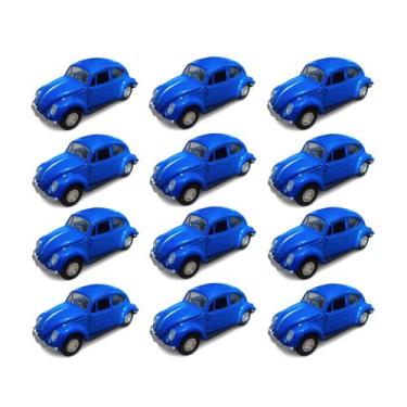 Imagem de Kit 12x Brinquedo carrinho Fusca de propulsão - AP TOYS