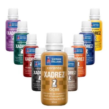 Imagem de Corante Líquido Xadrez Sherwin Williams Tintas Bisnaga Pigmento Varias