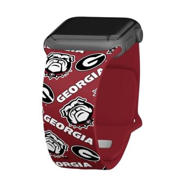 Imagem de Pulseira de relógio Georgia Bulldogs HD compatível com Apple Watch (38/40 mm de comprimento - aleatória)