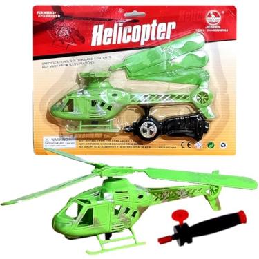 Imagem de Brinquedo Infantil Helicóptero Militar Levanta Vôo a Corda