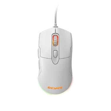 Imagem de MOUSE GAMER PCYES MALUS WHITE GHOST - 12400 DPI - RGB - 6 BOTÕES - PMGMWG