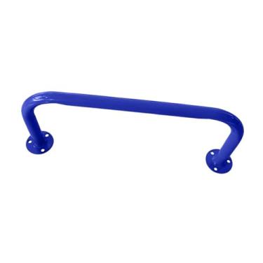 Imagem de Fenteer Alça do playground, barra de apoio do aperto da mão da garra do quadro de escalada, barra de macaco interna do punho do playset de aço para interior, Azul