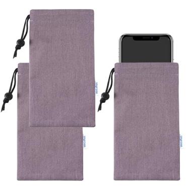 Imagem de Welohas Bolsa Faraday, bolsa Faraday de proteção contra radiação, capa para chave de carro com bloqueio de sinal, bloqueador de EMF para celular, blindagem de sinal de telefone 5G, RFID, WiFi, GPS.