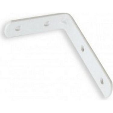 Imagem de Cantoneira Para Moveis Zamar Branca Cartela Com 04 Pecas 1''