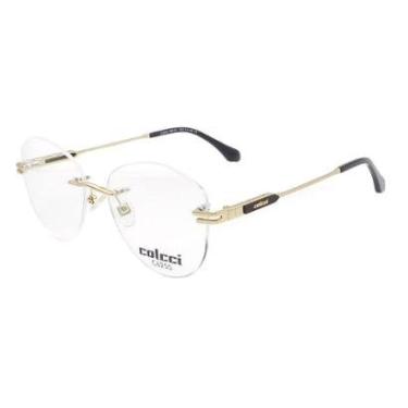 Imagem de Armação De Óculos Colcci C6255e0853 Dourado Fosco-Feminino