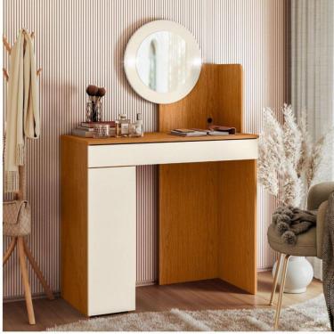 Imagem de Penteadeira Camarim com LED 1 Gaveta 1 Porta Ãurea Albatroz