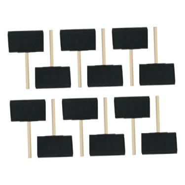 Imagem de Tachiuwa Esponjas de pintura infantil, pincéis de espuma, arte portátil, artesanato, suprimentos diy, cabo de madeira, pincéis de pintura para acrílicos, 10cm