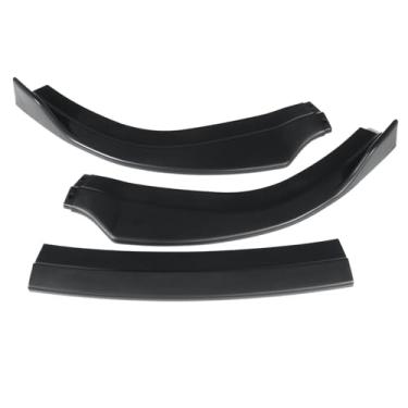 Imagem de 3PCS Car Front Bumper Lip Splitter Difusor Lip Defletor Body Kit Spoiler Compatível Para Chrysler 300 SRT8 CS Base Sedan 2012 2013 2014(Matte Black)