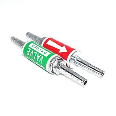 Imagem de 1 par de válvula de segurança de oxigênio, acetileno propano para 8 mm, 6 mm, 0,3 cm, 0,6 cm, mangueira de tocha de corte (mangueira ID8 mm)