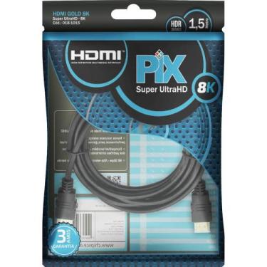 Imagem de Cabo HDMI GOLD 2.1 8K HDR 19P 1.5M. - Planeta Criança