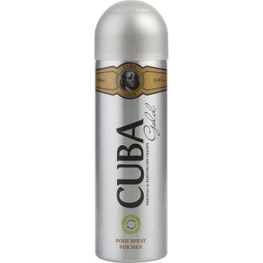 Imagem de Água De Cheiro Masculina Cuba Gold Spray Corporal 195 Ml
