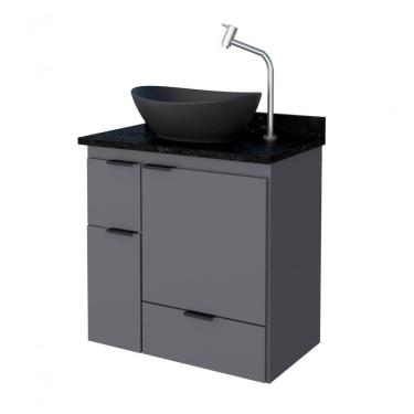 Imagem de Armário De Banheiro Suspenso Berlin Cinza