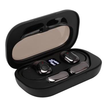 Imagem de Luqeeg Fones de ouvido tradutores com 144 idiomas, dispositivo portátil de tradutor de idiomas, tradutor em tempo real, fones de ouvido 5.4, reprodução monofônica ou binaural, controle de toque (preto