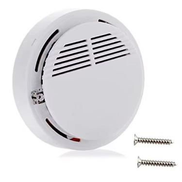 Imagem de Detector de Fumaça Fogo Incendio Alarme 85db Sensor Fotoeletrico Proteçao Residencial Comercial Empresarial Segurança Eficaz