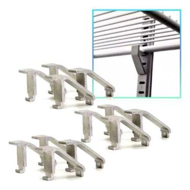 Imagem de Kit 24 Suportes Prateleira Para Freezer Geladeira Expositor - rfw