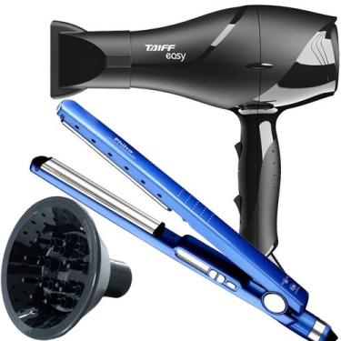 Imagem de Secador De Cabelo Taiff 1700w Ions Profissional Ar Quente Frio Preto D