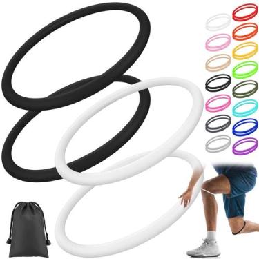 Imagem de Suporte de joelheira Foilswirl Silicone Patella Tendon, 4 unidades